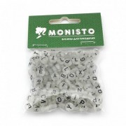 Декоративные бусинки для творчества Буквы Dom Busin УТ100024898 в упаковке 170 шт