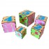 Деревянные кубики-пирамидка Животные Ubumblebees (ПСД013) PSD013, 5 кубиков