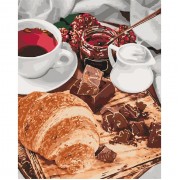 Картина по номерам Идейка Французский завтрак 40*50 см KHO5573