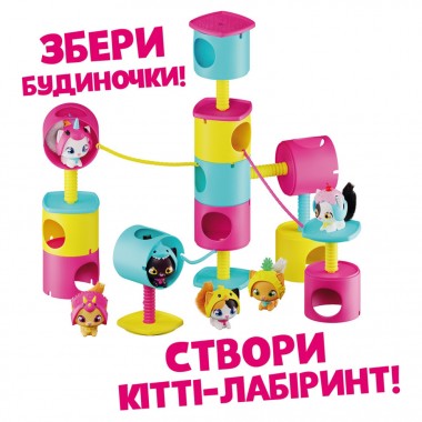 Детский игровой набор "Котенок Эш" QT Kitties 450001-6 фигурка, домик, аксессуары
