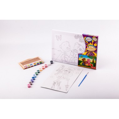 Набор креативного творчества Danko Toys Раскраска на холсте 21*31 РХ-04