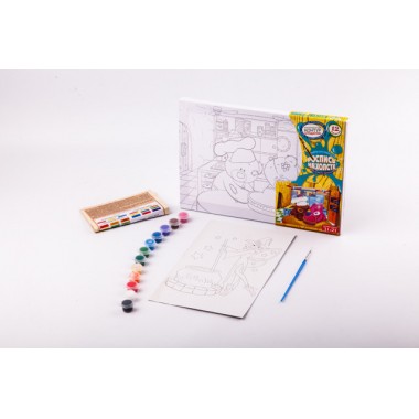 Набор креативного творчества Danko Toys Раскраска на холсте 21*31 РХ-04
