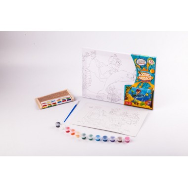 Набор креативного творчества Danko Toys Раскраска на холсте 21*31 РХ-04
