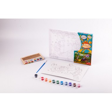Набор креативного творчества Danko Toys Раскраска на холсте 21*31 РХ-04