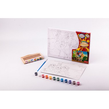 Набор креативного творчества Danko Toys Раскраска на холсте 21*31 РХ-04