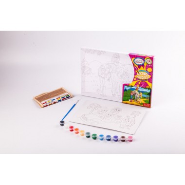 Набор креативного творчества Danko Toys Раскраска на холсте 21*31 РХ-04