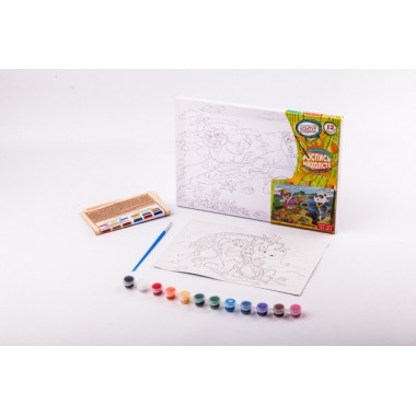 Набор креативного творчества Danko Toys Раскраска на холсте 21*31 РХ-04