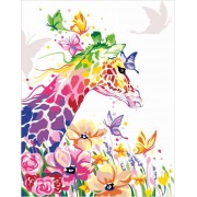Картина по номерам Rosa Жирафа мечтательница 35х45см N0001342