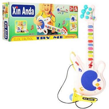 Гитара игрушечная Metr Plus 957MR с микрофоном