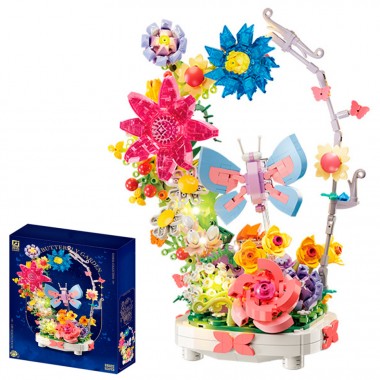 Детский конструктор Butterfly garden BB032 со светом, 914 деталей