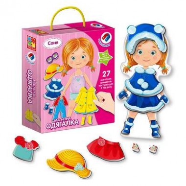 Магнитная одевашка Vladi Toys Соня укр VT3702-07