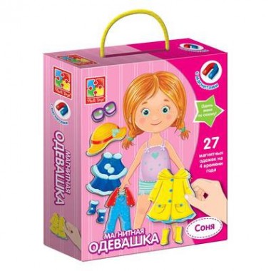 Магнитная одевашка Vladi Toys Соня укр VT3702-07