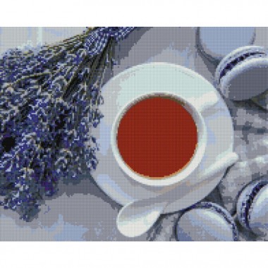 Алмазная мозаика Лавандовый чай Brushme DBS1021 40х50 см