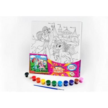 Набор креативного творчества Danko Toys Роспись на холсте 31*31 см РХ-02