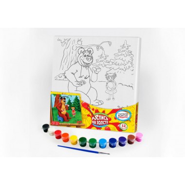 Набор креативного творчества Danko Toys Роспись на холсте 31*31 см РХ-02