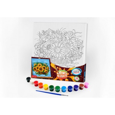 Набор креативного творчества Danko Toys Роспись на холсте 31*31 см РХ-02