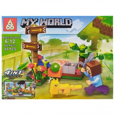 Конструктор MINECRAFT 66071, 88 деталей
