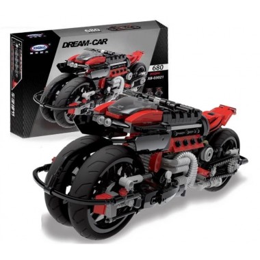 Конструктор XINGBAO XB-03021 MOC Футуристичный мотоцикл, 680 элемента