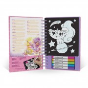 Набор для творчества Раскраска: Узоры на бархате Nebulous Stars 11026, 5 мини маркеров