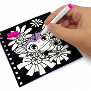 Набор для творчества Раскраска: Узоры на бархате Nebulous Stars 11026, 5 мини маркеров