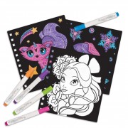 Набор для творчества Раскраска: Узоры на бархате Nebulous Stars 11026, 5 мини маркеров