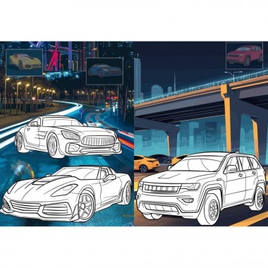 Детская раскраска со стикерами 