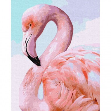 Картина по номерам Розовый фламинго ©Ira Volkova Идейка KHO4397 40х50 см
