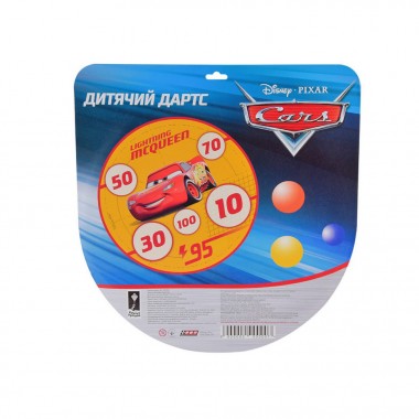 Дитячий дартс "Тачки" Bambi LD1021 з кульками на липучці