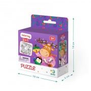 Дитячі пазли 2 в 1 Олень і Пінгвінчик DoDo 300353