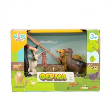 Детский игрушечный набор "Ферма" Q9899-T7_6 утка, овца, кролик