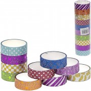 Скотч декоративный 3D блестящий с рисунком №68