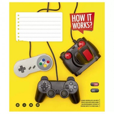 Тетрадь ученическая "How it works" 012-3047K-2 в клетку, 12 листов