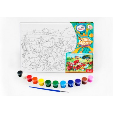 Набор креативного творчества Danko Toys Роспись на холсте 31*21см РХ-01