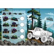 Детская раскраска со стикерами