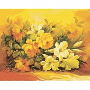 Картина по номерам Идейка Букеты Букет в желтом цвете 40*50см KHO2037