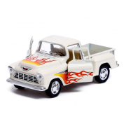 Машинка металева інерційна Пікап Chevy Stepside (1955) Kinsmart KT5330FW 1:32  Білий