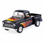 Машинка металева інерційна Пікап Chevy Stepside (1955) Kinsmart KT5330FW 1:32  Чорний