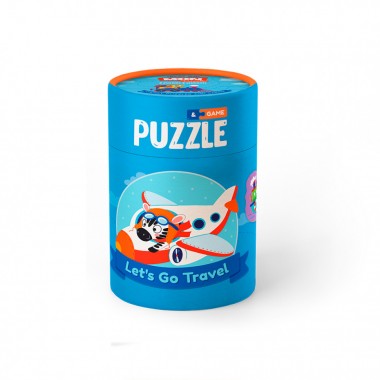 Детский развивающий пазл с игрой "Путешествуем!" Mon Puzzle 200106, 2 пазла по 2 элемента