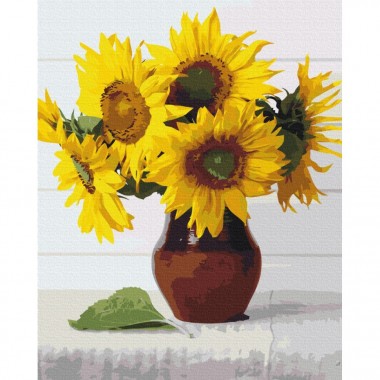 Картина по номерам Солнце-цветы Brushme BS52541 40х50 см