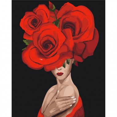 Картина за номерами "Королева троянд" Brushme BS36694 40х50 см