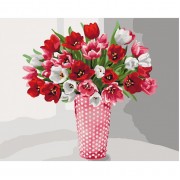 Картина по номерам Идейка Разнообразие тюльпанов KHO3062