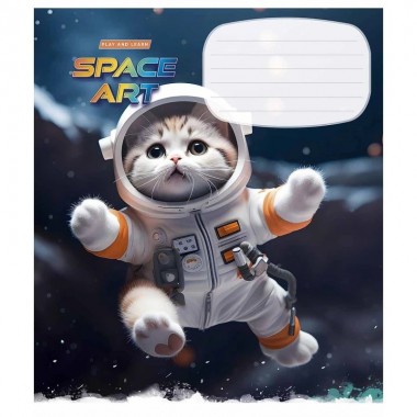 Тетрадь ученическая Space Art 012-3406K-2 в клетку, 12 листов