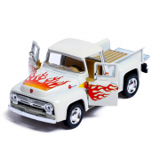 Машинка металева інерційна Pickup FORD F-100 (1956) Kinsmart KT5385FW 1:38  Білий