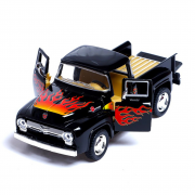 Машинка металева інерційна Pickup FORD F-100 (1956) Kinsmart KT5385FW 1:38  Чорний