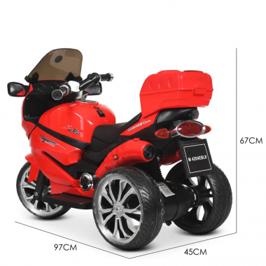 Детский электромобиль Мотоцикл Bambi Racer M 4204EBLR-3 до 50 кг