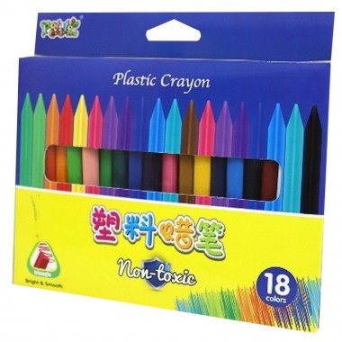 Карандаши восковые CRAYONS DSCN3833-18, 18 цветов