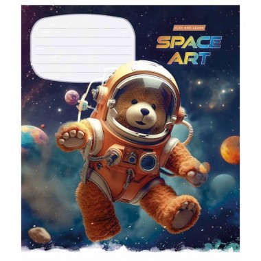 Тетрадь ученическая Space Art 012-3406K-3 в клетку, 12 листов