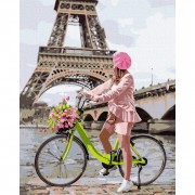 Картина по номерам Прогулка по Парижу Идейка KHO4823 40х50 см