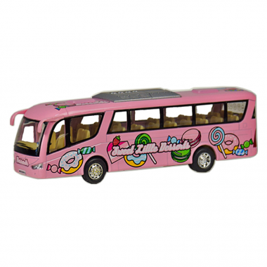 Машинка металева інерційна Автобус DESSERT Kinsmart KS7103W 1:65