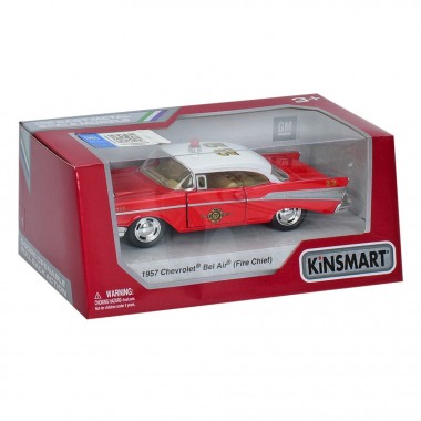 Инерционная машинка 1957 Chevrolet Bel Air(Fire Chirf) Kinsmart KT 5325 W